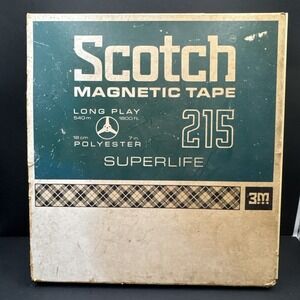 Scotch 215 Superlife‎ Reel To Reel 7" Magnetic Tape New Sealed